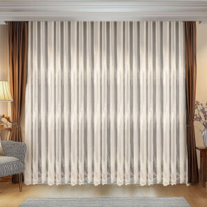 Perdea Royal Elegance cu Broderie Crem