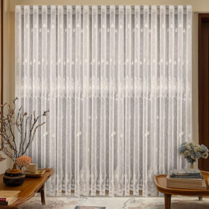 Perdea Clasica Asia cu Broderie Crem 25PR123