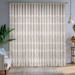 Perdea Rafinata Elodia cu Broderie  Crem 12740