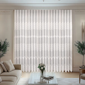 Perdea Delicata Paradis cu Broderie Crem 12724