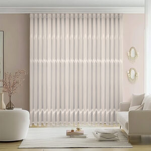 Perdea Luna cu Broderie Delux Crem 25PR131