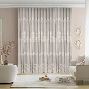 Perdea LYLY cu Broderie Fina Crem 25PRO32