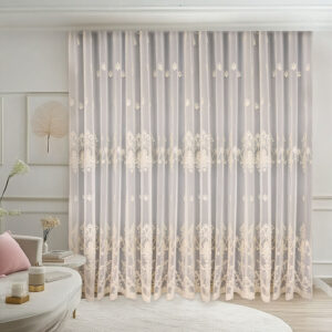 Perdea NISSA cu Broderie Regala Crem /Auriu 25PR029K