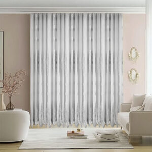 Perdea SEREN cu Broderie Eleganta Crem /Maro 24648