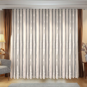 Perdea Lucia cu Broderie Deosebita Crem