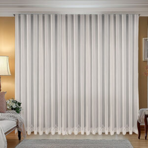 Perdea Omma cu Broderie Regala  Crem