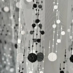 Material de Perdea Buliune Mic Negru