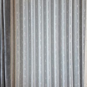 Perdea Omma din In Alb cu Striatii