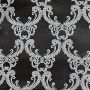 Material Tafta Satinata Stil Barok Maro/Auriu