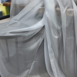 Material de Perdea Voal Cu Textura Lucioasa 18152 Alb