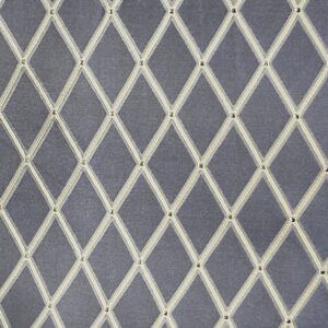 Material Satinat Tafta cu Model Baklava Gri/Auriu