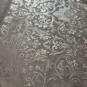 Material de Perdea cu Textura Gri Lucioasa