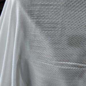 Material de Perdea Brodata In  Alb