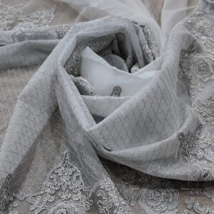 Material de Perdea Model Floare Brodata