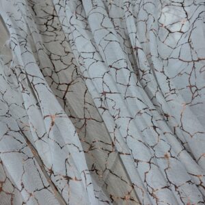 Perdea Oglinda Alb L5m/H2.60m cu Rejansa de 10 cm