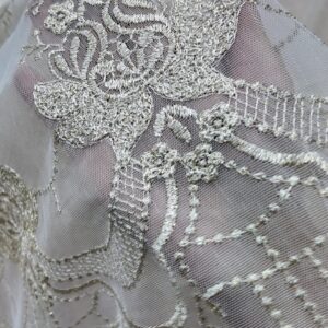 Material de Perdea Brodata Tul  Calipso Ivory