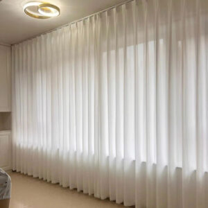 Perdea Matase Opaca Sintetica  Ivory L3.15m/H2.73 m cu Rejansa de 8cm