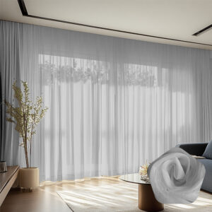 Perdea Din In Simplu Gri