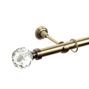 Kula Crystal – set galerie metalica simpla Aur Antic 25 mm