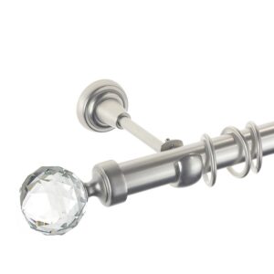 Kula Crystal – set galerie metalica simpla Crom Mat 25 mm