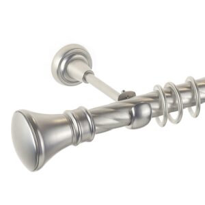 Luxor – set galerie metalica simpla Crom, teava twister, Mat 25 mm