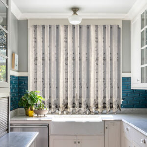 Perdea Brodata Bucatarie  Pumpkin Maro-Auriu 24856