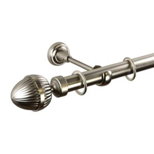 Odeon – set galerie metalica simpla Crom Mat 25 mm