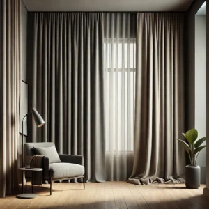 Draperie de Textura Groasa 80% Blackout Sankt Petersburg Grej