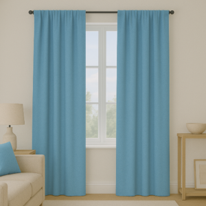 Draperie de Textura Groasa 80% Blackout Sankt Petersburg Baby Blue