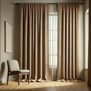 Draperie de Textura Groasa 80% Blackout Sankt Petersburg Bej Caramel