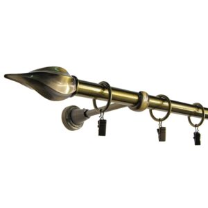 Twister – set galerie metalica simpla Aur Antic 19 mm