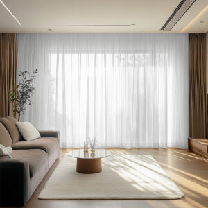 Perdea Triplu Voal Alb London L6m/H2.60m Pliu(sina 2m)