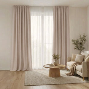 Draperie de Textura Groasa Yemen 95% Blackout Crem/Bej