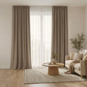 Draperie de Textura Groasa Yemen 80% Blackout Cappuccino