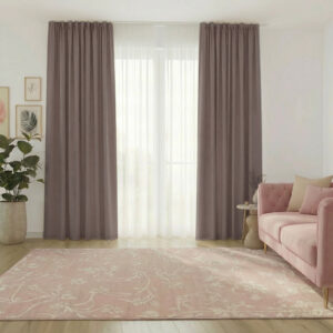 Draperie de Textura Groasa Yemen 80% Blackout Gri/Lila