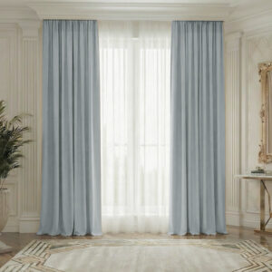 Draperie de Textura Groasa Yemen 80% Blackout Bleu