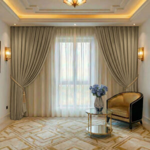 Draperie de Textura Groasa Yemen 80% Blackout  Bej Nisipiu