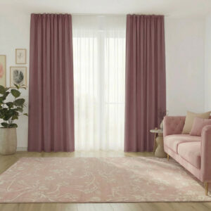 Draperie de Textura Groasa Yemen 80% Blackout Roz/Lila