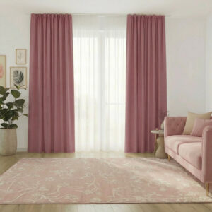 Draperie de Textura Groasa Yemen 80% Blackout Rose